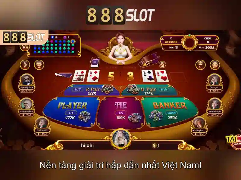 đa dạng trò chơi slot game 888slot